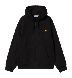 Jacke Carhartt WIP Hooded American Script Unisex Black
