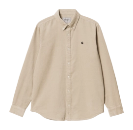 Chemise Carhartt WIP Unisex L/S Madison Cord Wall / Black