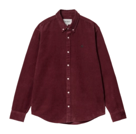 Shirt Carhartt WIP Unisex L/S Madison Cord Malbec / Black