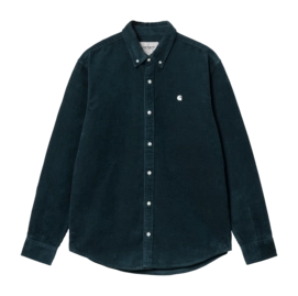 Shirt Carhartt WIP Unisex L/S Madison Cord Duck Blue / Wax