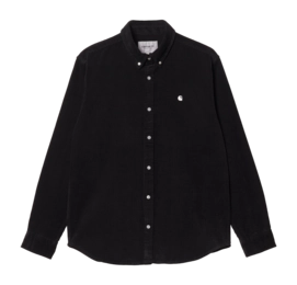 Hemd Carhartt WIP L/S Madison Cord Unisex Black / Wax