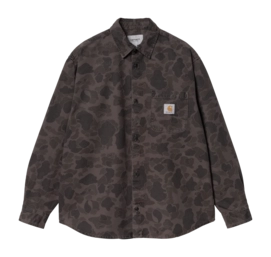 Chemise Carhartt WIP Unisexe L/S Duck Camo Duck, Green / Graphite