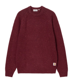 Pull Carhartt WIP Unisexe Anglistic Speckled Malbec