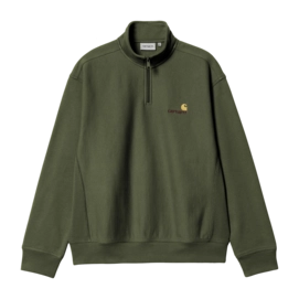 Sweatshirt Carhartt WIP Half Zip American Script Unisex Tarragon