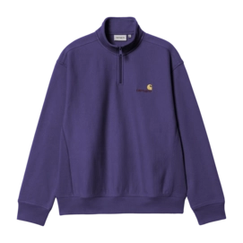 Pull Carhartt WIP Unisexe Demi Zip American Script Aura