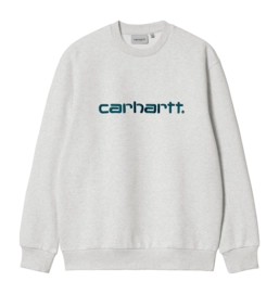 Pull Carhartt WIP Unisex Carhartt Sweat Ash Heather / Duck Blue