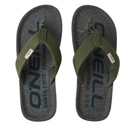 Slipper Oneill Men Chad Fabric Sandals Blue With Green-Schoenmaat 45