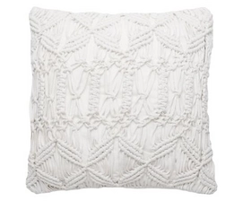 Sierkussen Yellow Vedra White (50 x 50 cm)