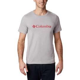 T-Shirt Columbia Men's CSC Basic Logo Manches Courtes Columbia Grey Heather-XL