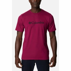 T-Shirt Columbia Men's CSC Basic Logo Manches Courtes Red Onion-M