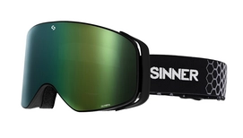Skibrille Sinner Olympia Matte Black Green Mirror
