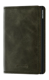 Portemonnee Secrid Slimwallet Vintage Olive-Black