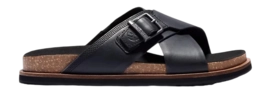 Timberland Amalfi Vibes Cross Slide Black Leather Herren