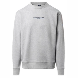 Pullover North Sails Crewneck Sweatshirt With Graphic Herren Grey Melange-L