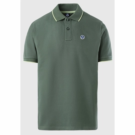Polo North Sails Homme SS Polo With Graphic Military Green-XL