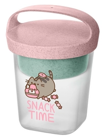Snackbox Koziol Bio-Circulair Buddy Pusheen Snack met Deksel 500 ml Roze