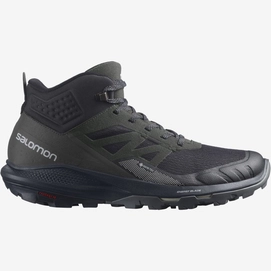 Chaussures de randonnée Salomon Homme OUTpulse Mid GTX Black Ebony Vanilla Ice-Taille 42