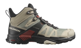 Walking Boots Salomon Men X Ultra 4 Mid GTX Vintage Khaki Black Burnt Henna