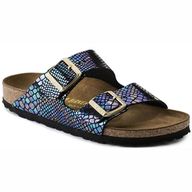 Sandaal Birkenstock Women Arizona BF Shiny Snake Black Multi Narrow