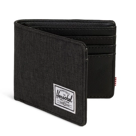 Portemonnee Herschel Supply Co. Hank Black Black Crosshatch