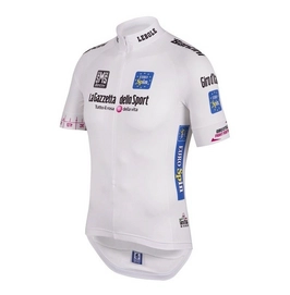 Fietsshirt Santini Giro d'Italia White Jersey Replica Short Sleeve 2015