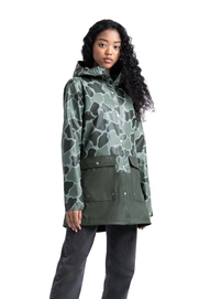 Jas Herschel Supply Co. Women's Rainwear Parka Frog Camo/Dark Olive