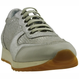 Dames Schoen JJ Footwear Bermuda Offwhite/Zilver/Wit Voetbreedte G