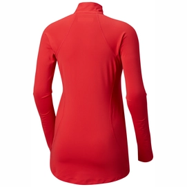 Skipully Columbia Women Midweight Stretch Half Zip Red Camellia