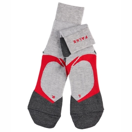 Hardloopsokken Falke RU4 Cushion Women Lightgrey Red