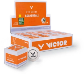 Squashbal Victor White: Enkele Gele Stip (12 stuks)
