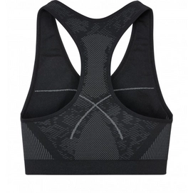 Sport BH Odlo Seamless Medium Women Black Concrete Grey