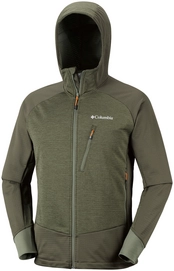 Jas Columbia Men Steel Cliff Hooded Softshell Peatmoss Heather Peatmoss