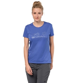 T-Shirt Jack Wolfskin Women Rock Chill Logo Baja Blue