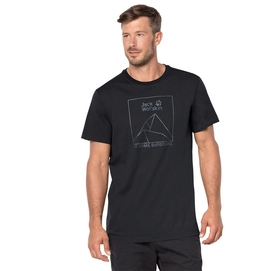 T-Shirt Jack Wolfskin Men Peak Black