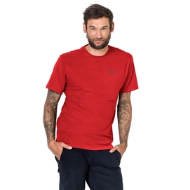 T-Shirt Jack Wolfskin Men Essential Peak Red
