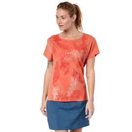 T-Shirt Jack Wolfskin Women Moro Palm Hot Coral