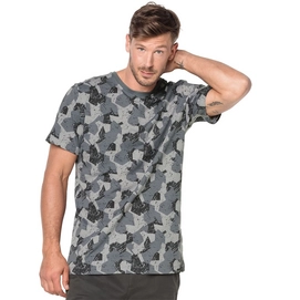 T-Shirt Jack Wolfskin Men Marble Pebble Grey All Over