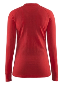 Skipully Craft Nordic Wool Crew Neck Women Poppy