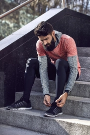 Legging Craft Men Delta 2.0 Long Tights Black Silver Reflective
