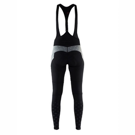 Fietsbroek Craft Belle Glow Bib Tights Women Dark Grey Melange Black