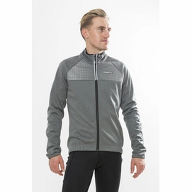 Fietsjack Craft Men Rime Dark Grey Melange Silver