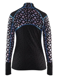 Ondershirt Craft Nordic Wool Twisted Zip Women Black Multi