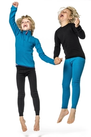 Ondergoed Woolpower Kids Long Johns 200 Light Blue