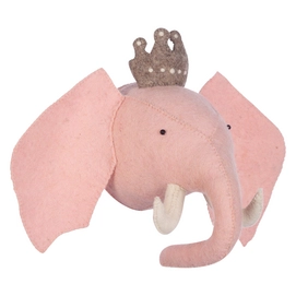 Wanddecoratie Kidsdepot Zoo Princess Elephant Roze