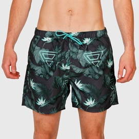 Beachshort Brunotti Men Tasker-Flower Carribean green