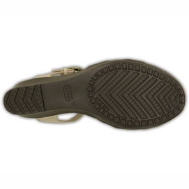 Sandaal Crocs Leigh II Ankle Strap Wedge Tumbleweed