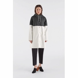 Regenjas Stutterheim Women Stockholm Blocked Black White