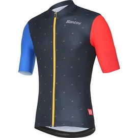 Fietsshirt Santini Unisex C+Rider Shortsleeve Jersey Andorra