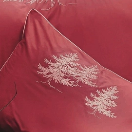 Bettwäsche Sylvie Thiriez In The Forest Rouge Perkal