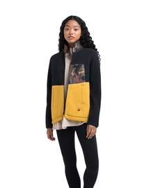 Vest Herschel Supply Co. Women's Guide Fleece Sherpa Full Zip Black/Arrowwood